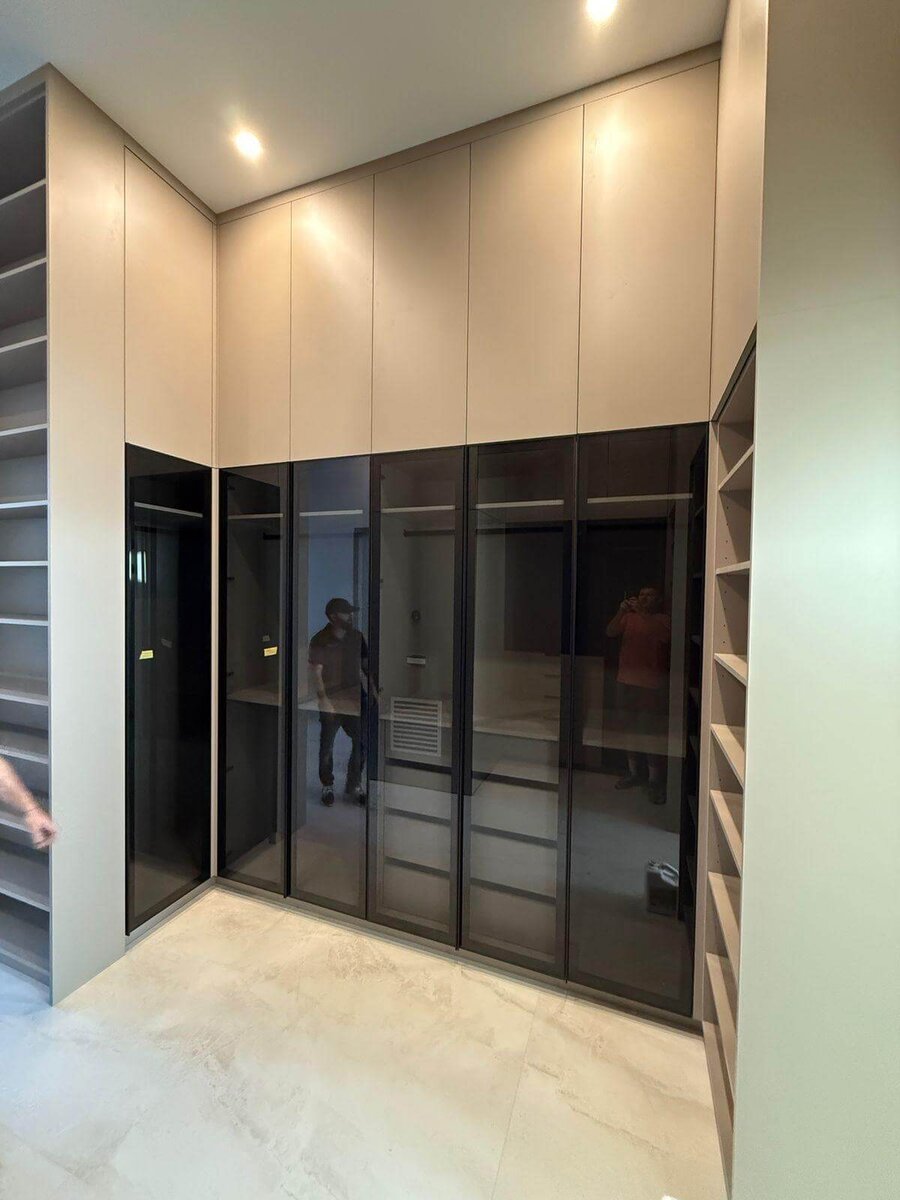 Closet with LED lighting