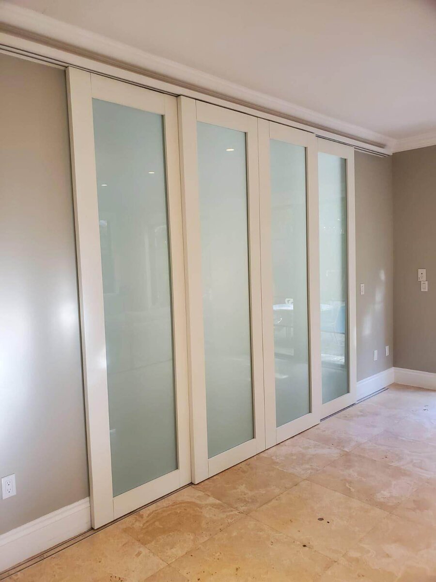 Glass display cabinetry